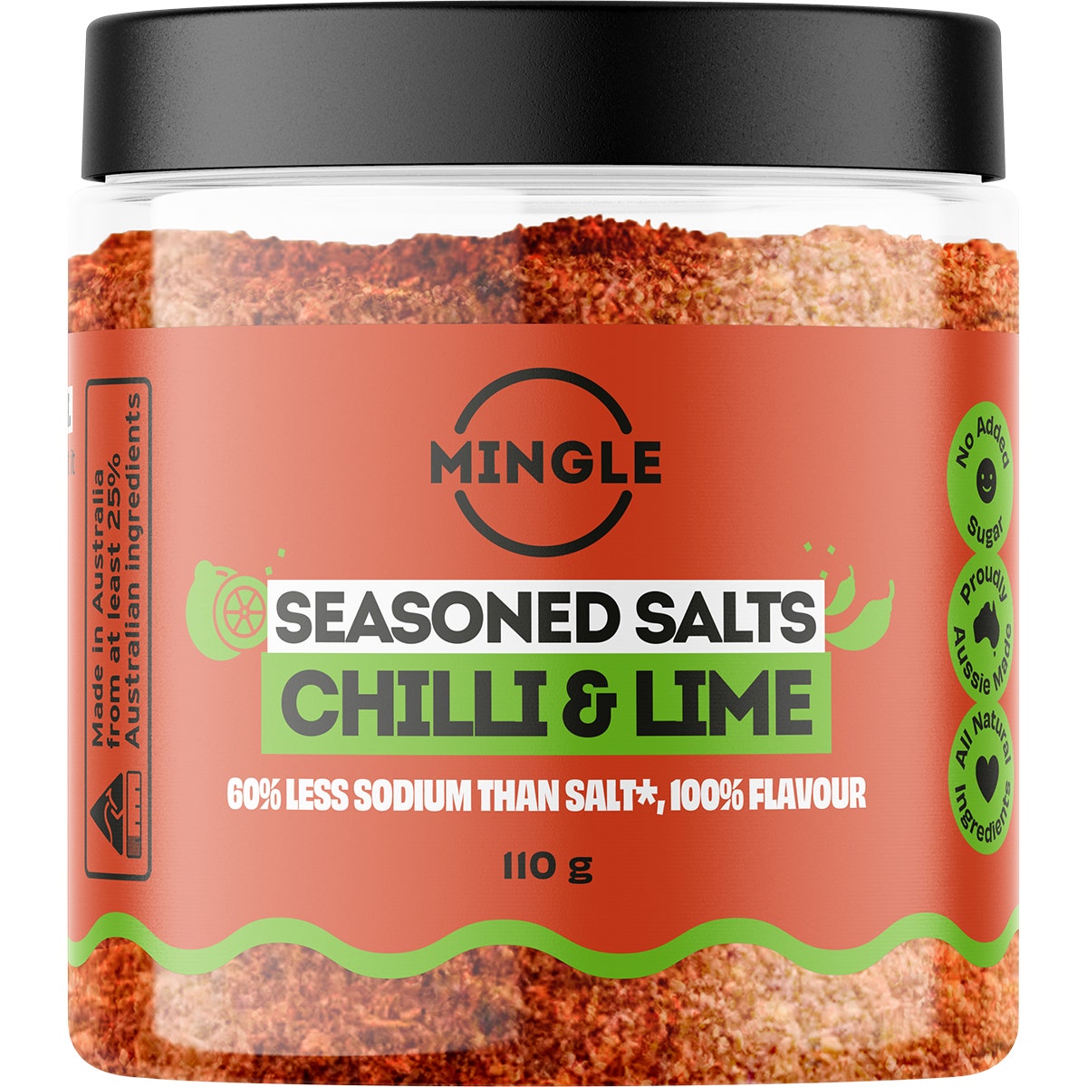 Mingle Chilli & Lime Seasoned Salts 110g - Cutprice Online
