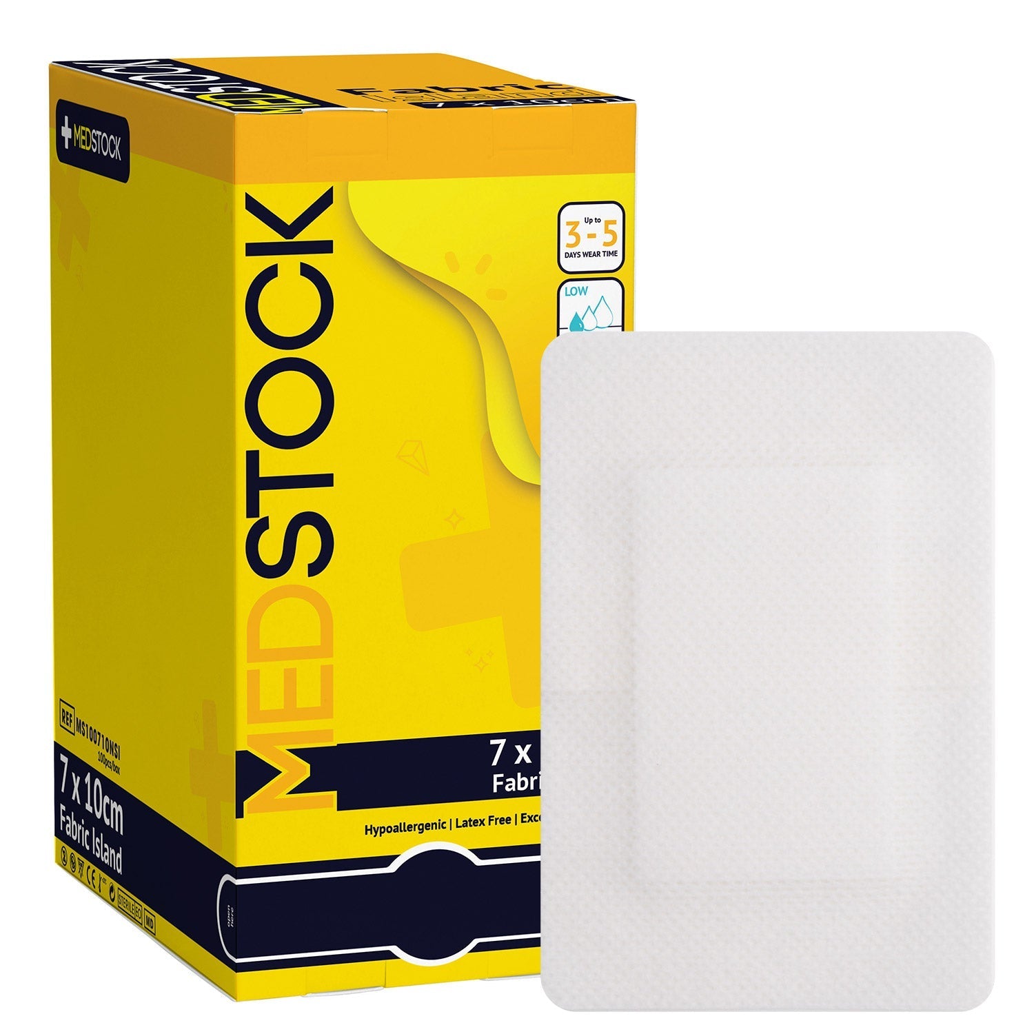 Medstock Fabric Island Dressing 7cm x 10cm 100 Pack - Cutprice Online