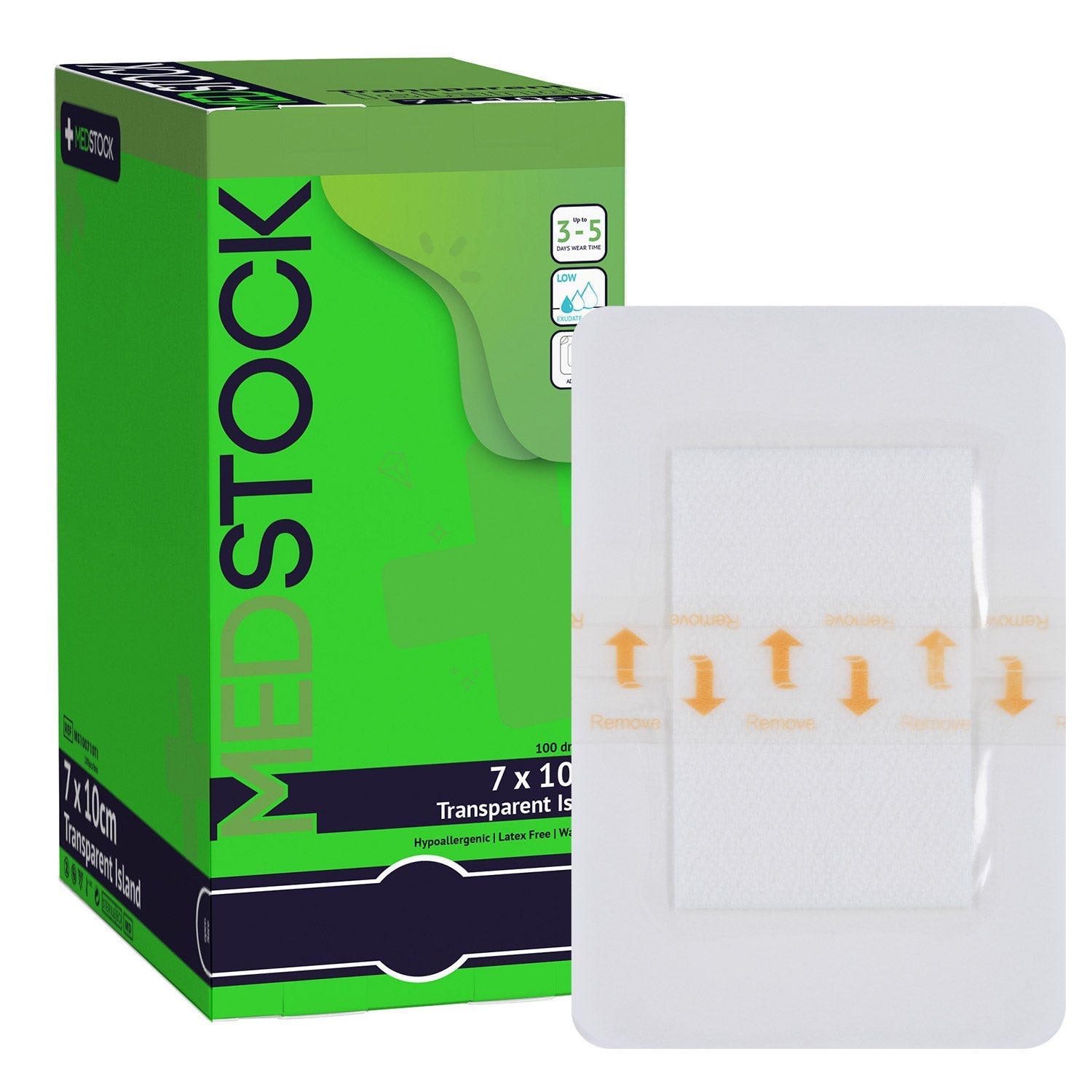 MEDSTOCK Transparent ISLAND DRESSING 7CMX10CM 100PK - Cutprice Online