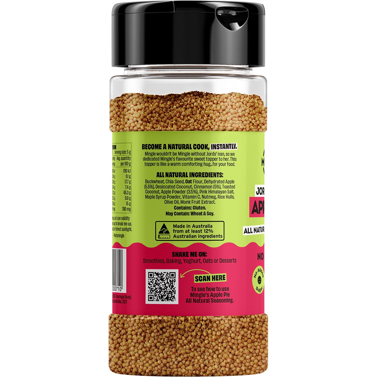 Mingle Jord's Nan's Apple Pie All Natural Sweet Topper 130g MINGLE