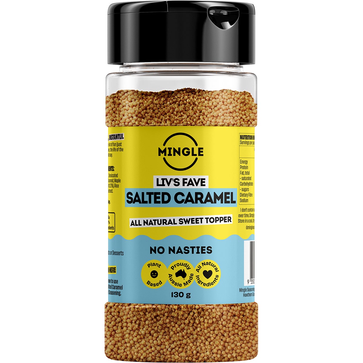 Mingle Liv's Fave Salted Caramel All Natural Sweet Topper 130g - Cutprice Online