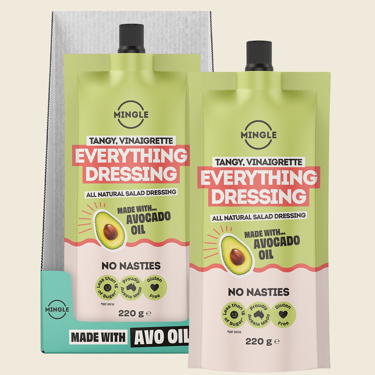 Mingle Everything All Natural Salad Dressing 8x220g