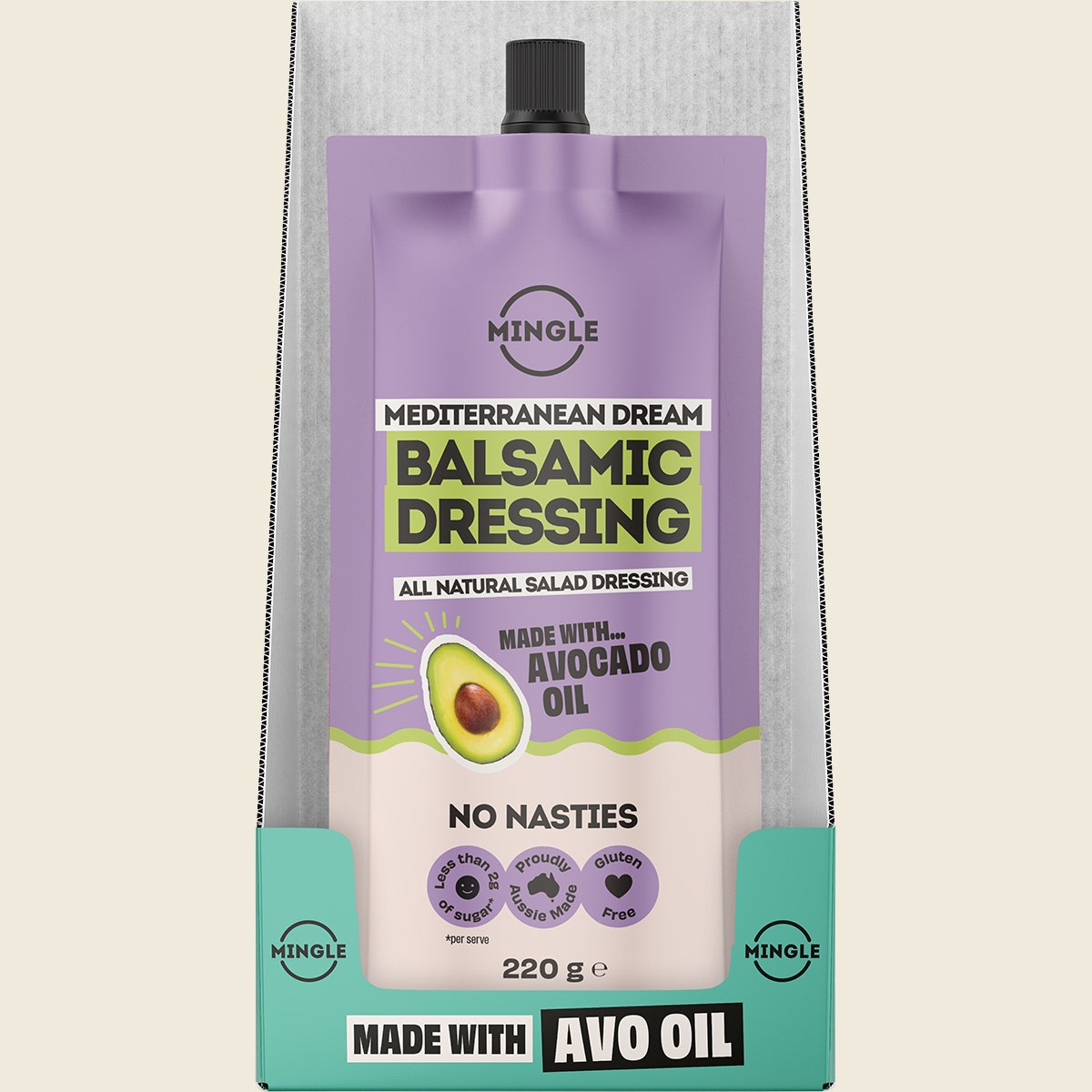 Mingle Balsamic All Natural Salad Dressing 8x220g