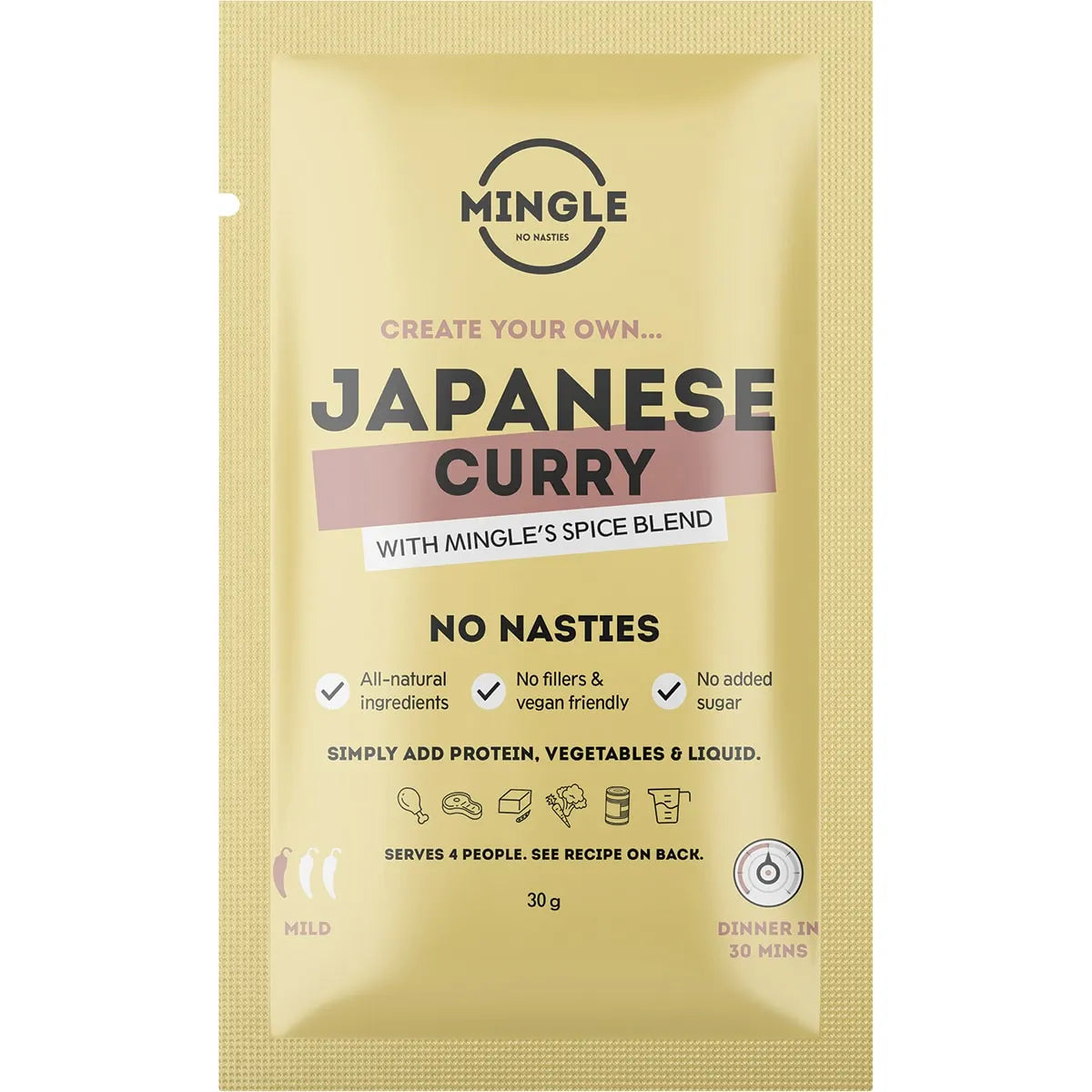 Mingle Natural Seasoning Blend Japanese Curry 12x30g MINGLE
