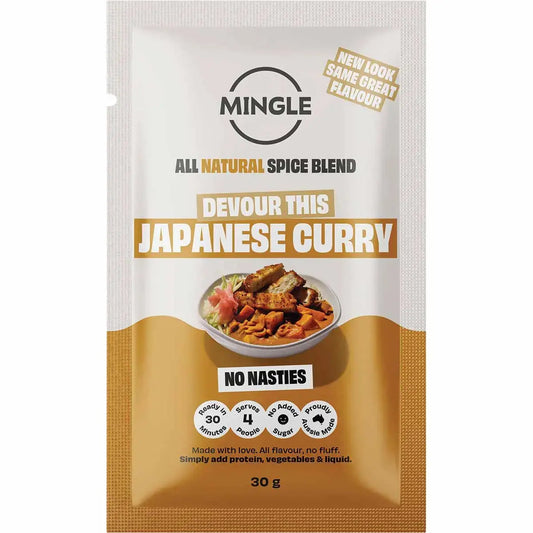 MINGLE Japanese Curry All Natural Recipe Base 12x30g MINGLE