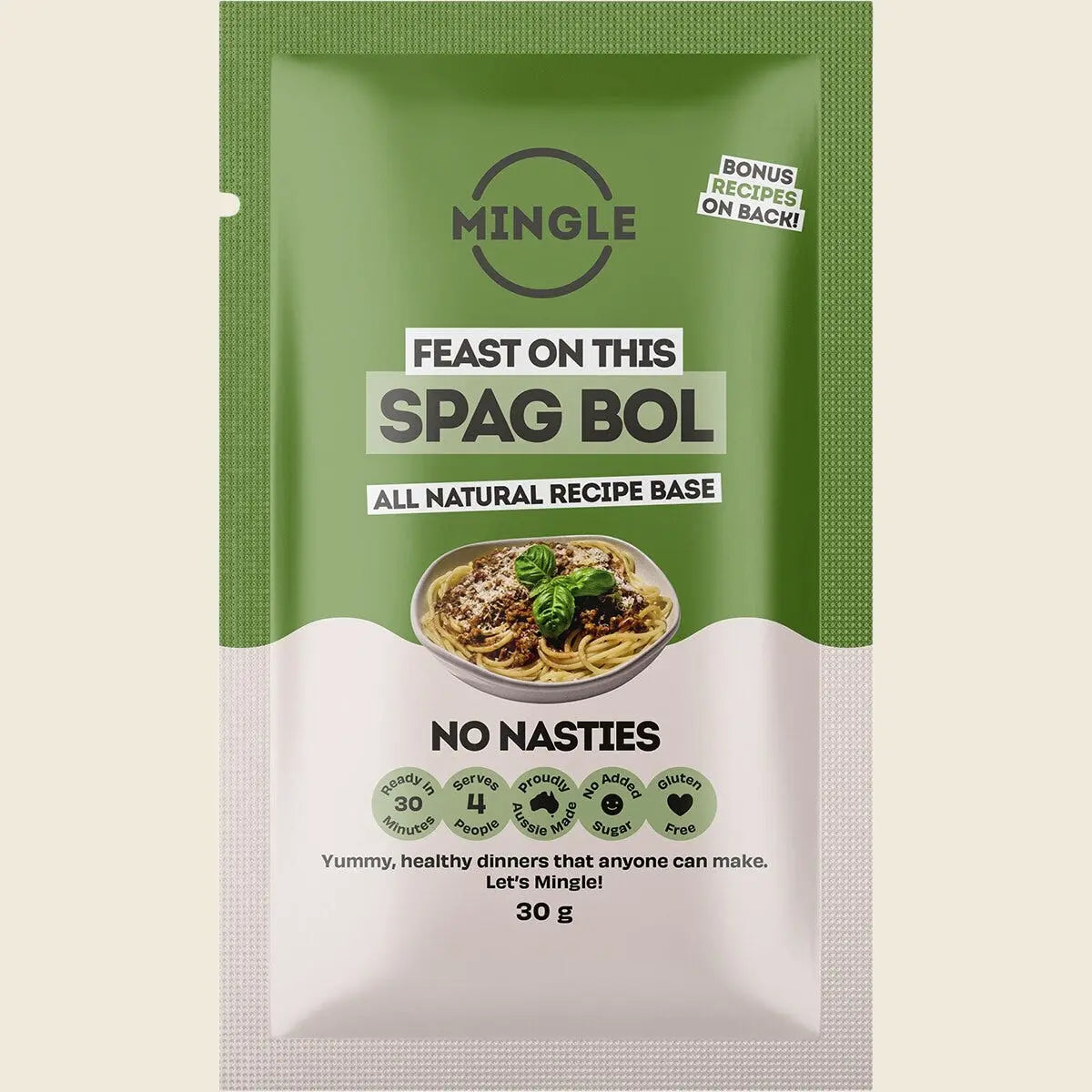 MINGLE Natural Seasoning Blend Spag Bol Speedy-Style 12x30g MINGLE