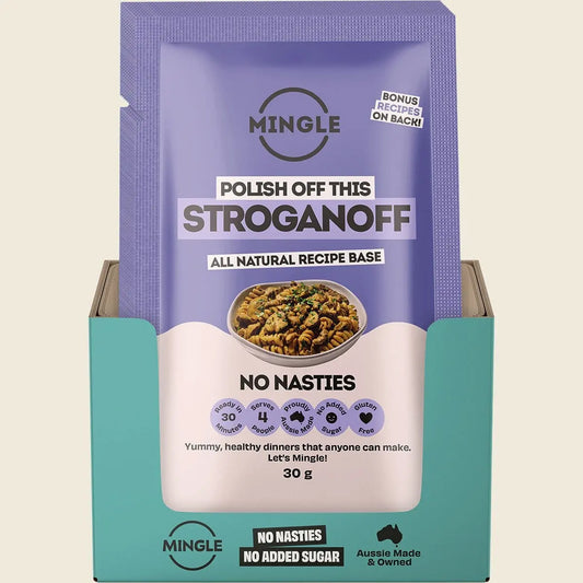 MINGLE Natural Seasoning Blend Hearty Stroganoff 12x30g MINGLE