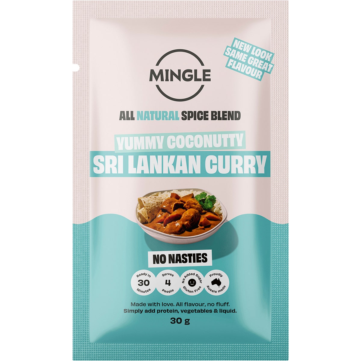 MINGLE Natural Seasoning Blend Sri Lankan Curry 12x30g MINGLE