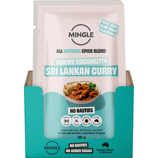 MINGLE Natural Seasoning Blend Sri Lankan Curry 12x30g MINGLE