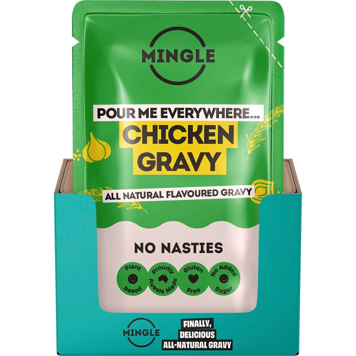Mingle Chicken All Natural Flavoured Gravy 8x170g - Cutprice Online