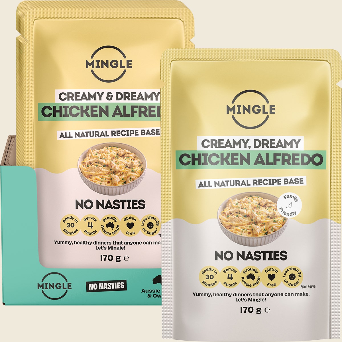Mingle Chicken Alfredo All Natural Recipe Base 8x170g