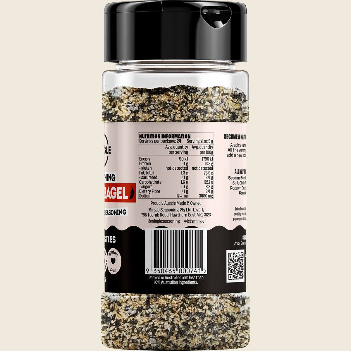 Mingle Spicy Bagel All Natural Seasoning 120g