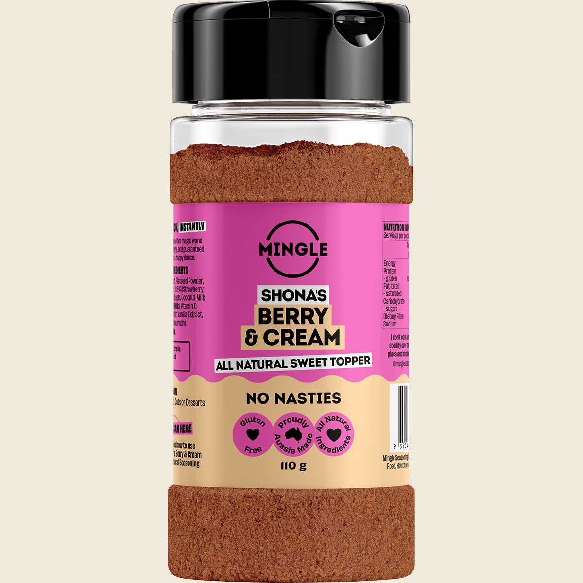 Mingle Shonas Berry & Cream All Natural Sweet Topper 110g