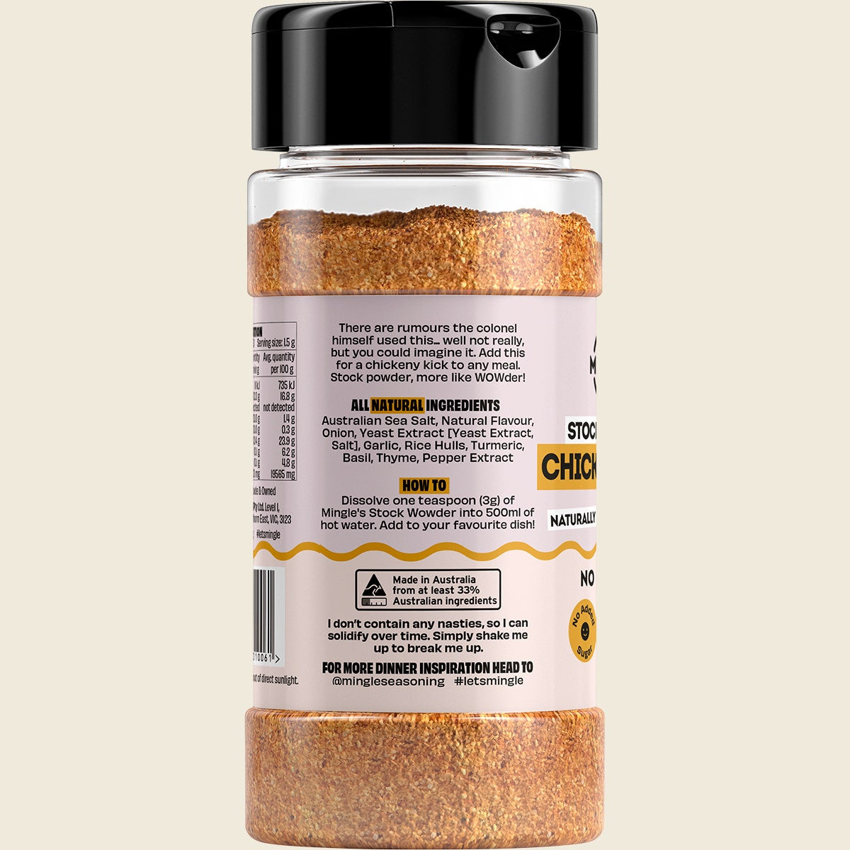 Mingle Chicken Lick'n Naturally Flavoured Stock 140g