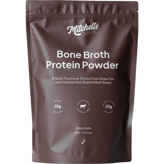 Mitchells Nutrition Bone Broth Protein Powder Chocolate 500g - Cutprice Online