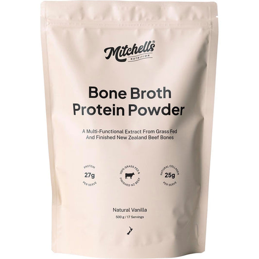 Mitchells Nutrition Bone Broth Protein Powder Vanilla 500g - Cutprice Online