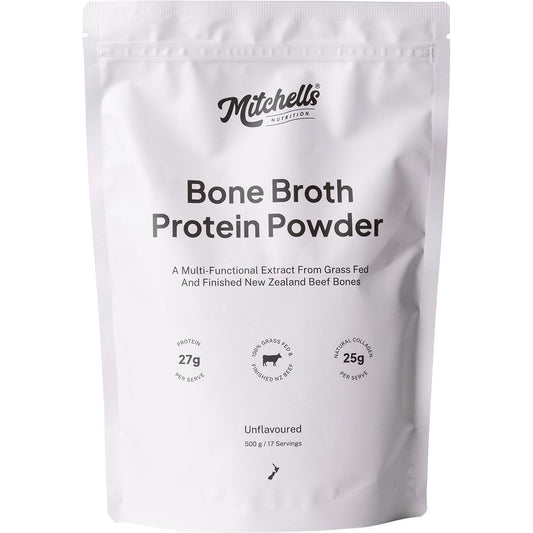 Mitchells Nutrition Bone Broth Protein Powder Unflavoured 500g - Cutprice Online