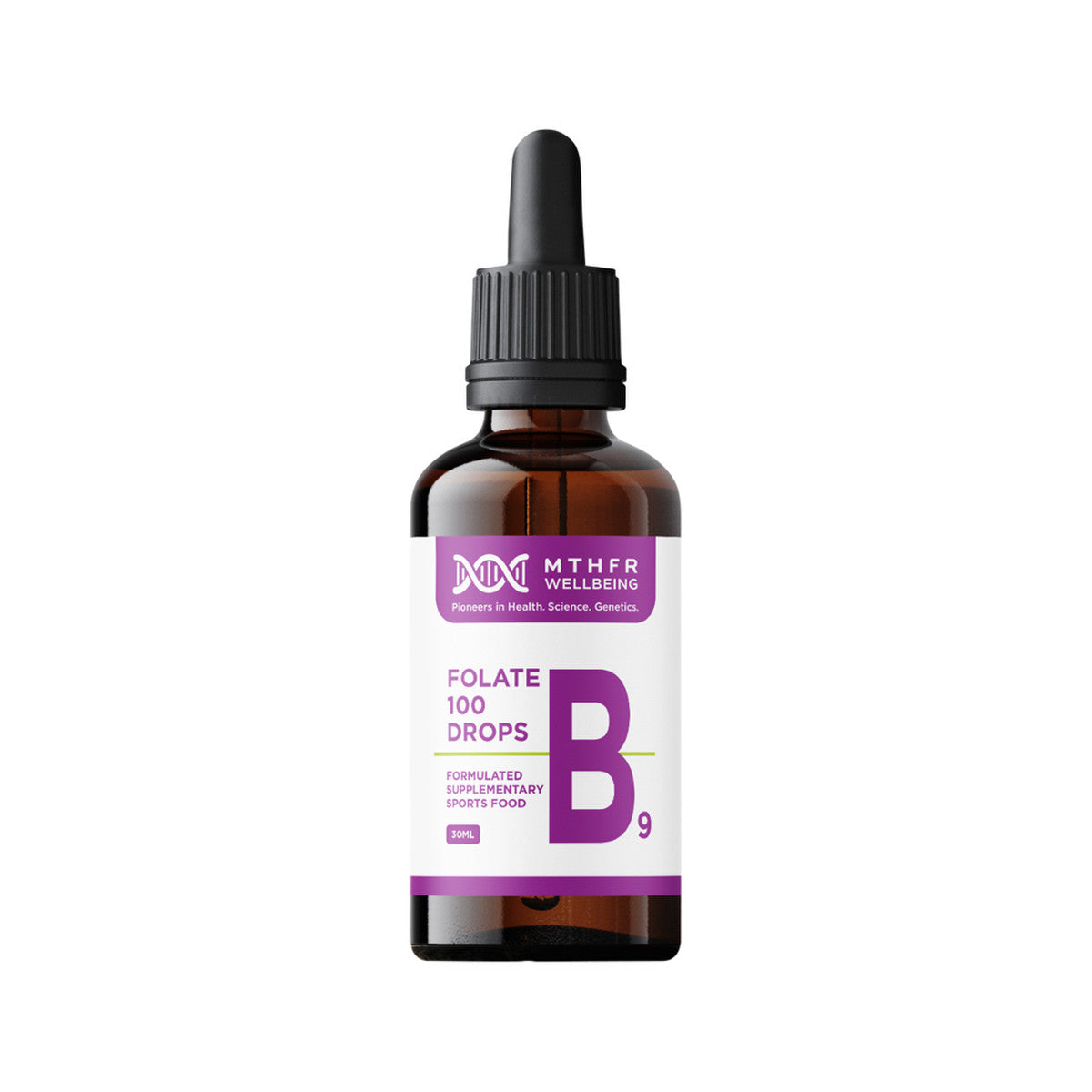 MTHFR Wellbeing Folate B9 100 Drops 30ml - Cutprice Online