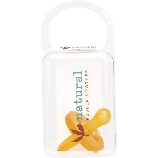 NATURAL RUBBER SOOTHERS Soother Small Rounded (0-3 Mths) 1 NATURAL RUBBER