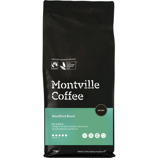 MONTVILLE COFFEE Coffee Beans Woodford Blend 1kg MONTVILLE