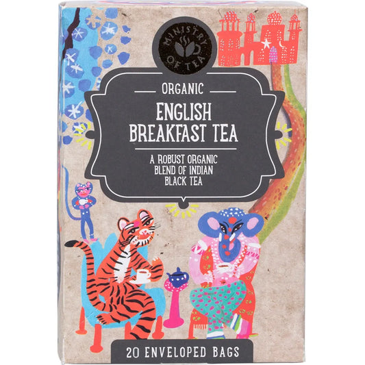 MINISTRY OF TEA Organic English Breakfast Tea Bags 25pk MINISTRY OF TEA