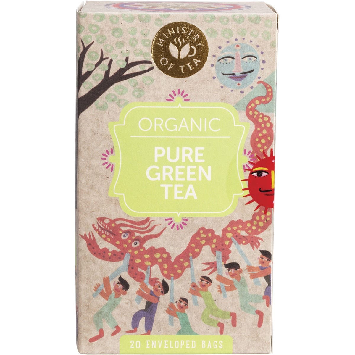 MINISTRY OF TEA Herbal Tea Bags Pure Green Tea 20 - Cutprice Online