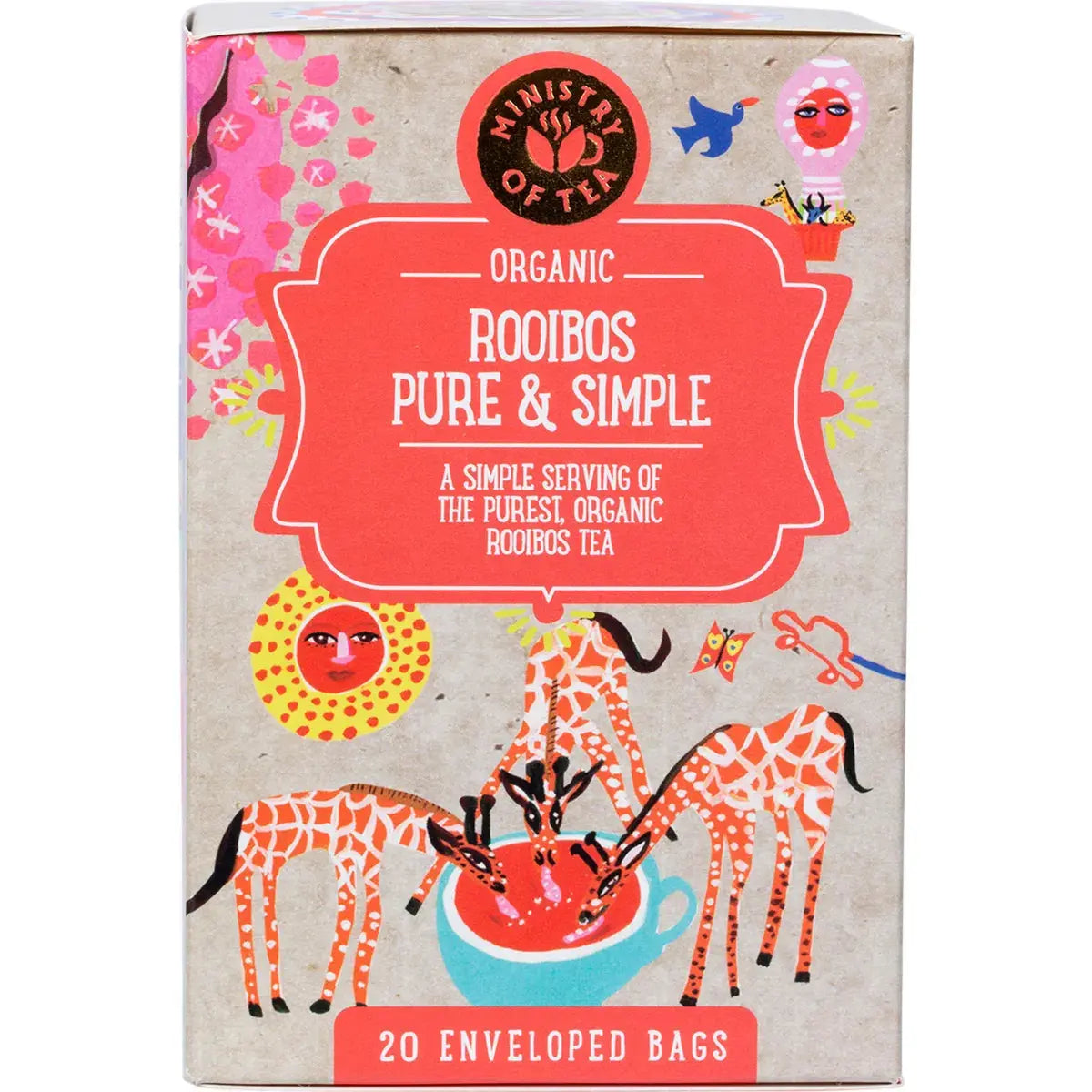 MINISTRY OF TEA Herbal Tea Bags Rooibos Pure & Simple 20 MINISTRY OF TEA
