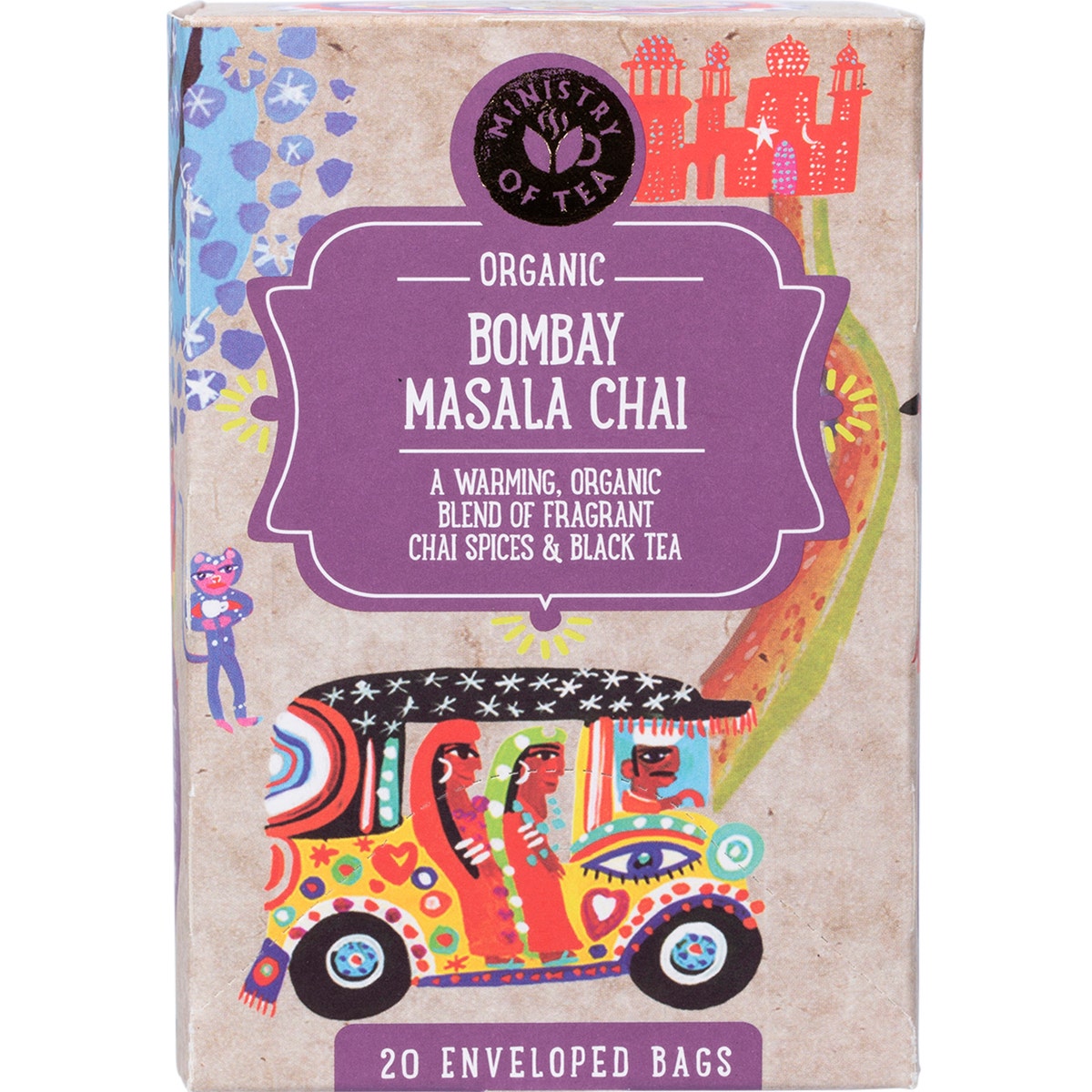 MINISTRY OF TEA Organic Bombay Masala Chai Tea Bags 20pk - Cutprice Online