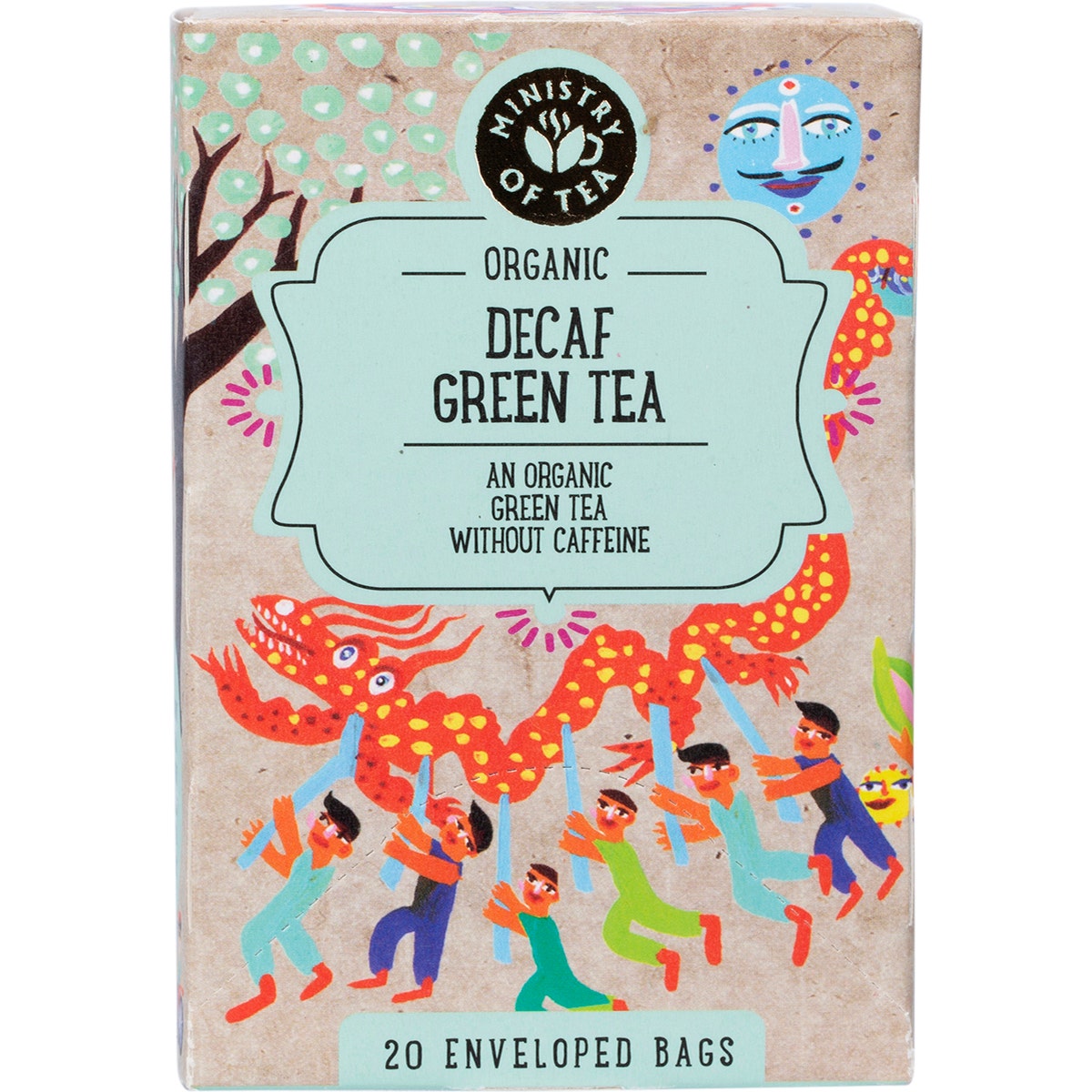 MINISTRY OF TEA Organic Decaf Green Tea Bags 20pk - Cutprice Online