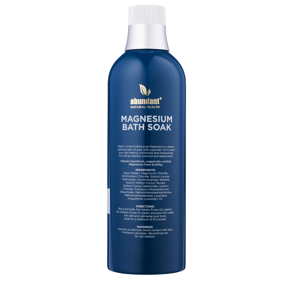 Abundant Natural Health Magnesium Bath Soak 500ml - Cutprice Online