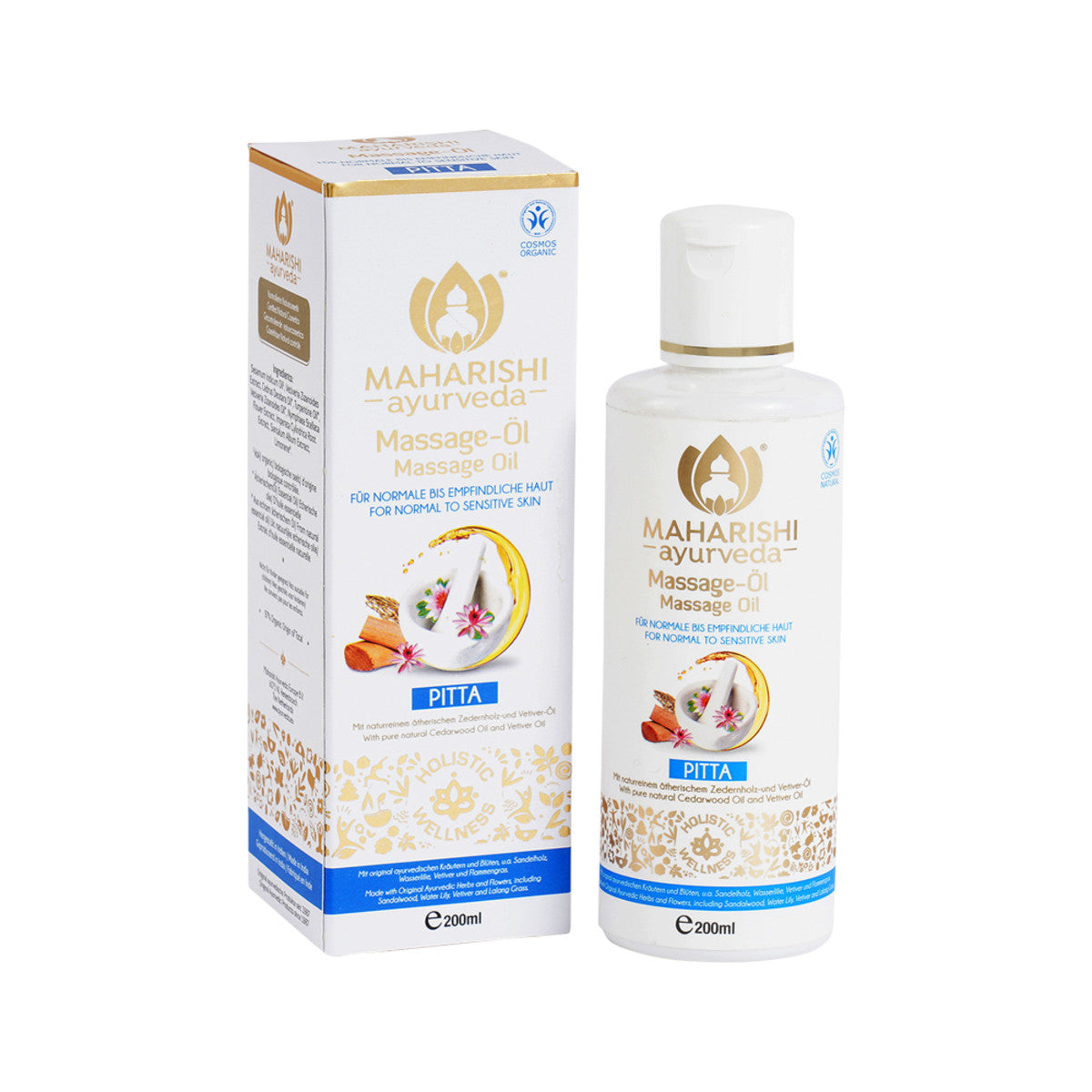 Maharishi Ayurveda Organic Massage Oil Pitta 200ml - Cutprice Online