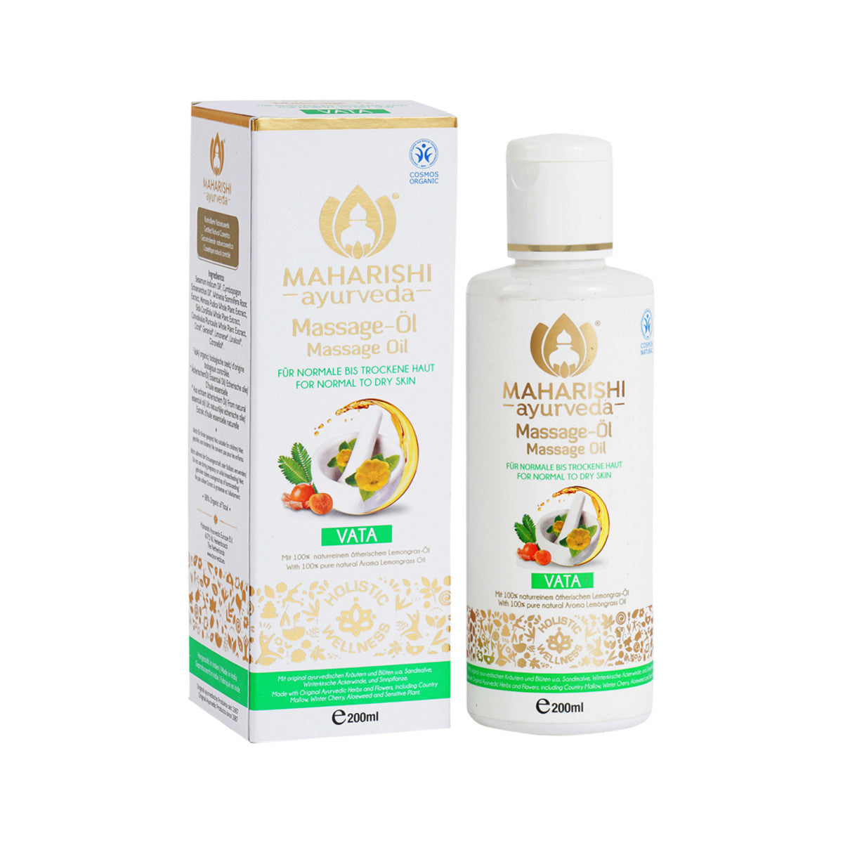 Maharishi Ayurveda Organic Massage Oil Vata 200ml - Cutprice Online