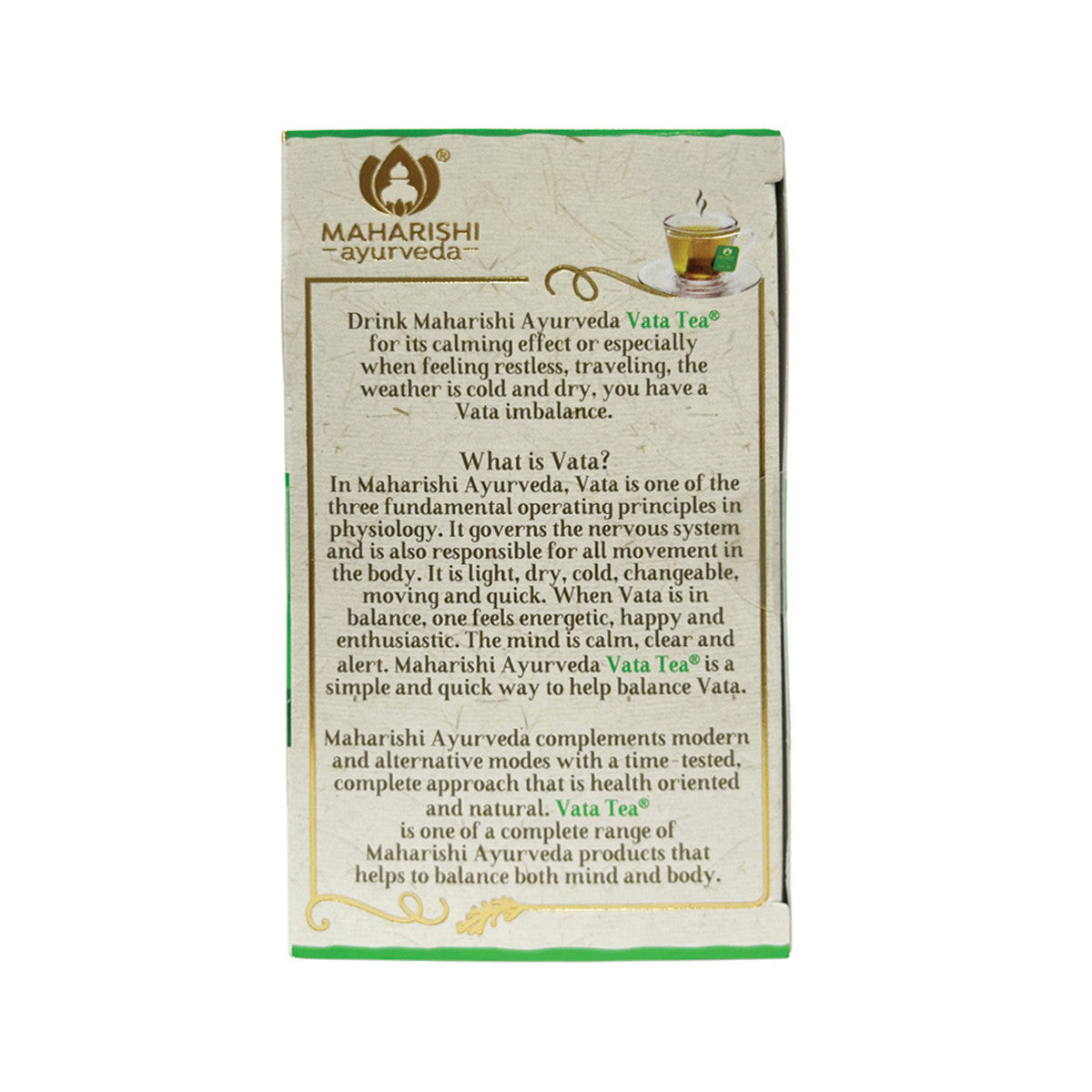 Maharishi Ayurveda Vata Tea x 20 Tea Bags - Cutprice Online