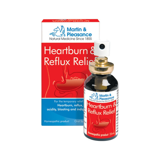 Martin & Pleasance Homoeopathic Complexes Heartburn & Reflux Relief Spray 25ml - Cutprice Online