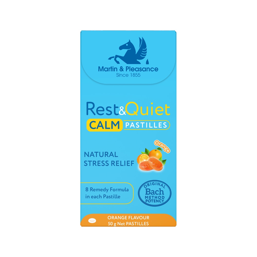 Martin & Pleasance Rest & Quiet Calm Pastilles Orange 50g - Cutprice Online