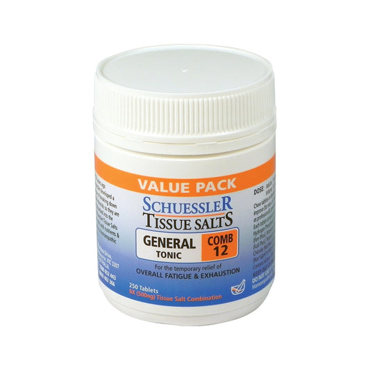 Martin & Pleasance Schuessler Tissue Salts Comb 12 (General Tonic) 250t - Cutprice Online