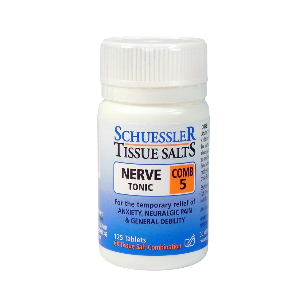 Martin & Pleasance Schuessler Tissue Salts Comb 5 (Nerve Tonic) 125t - Cutprice Online