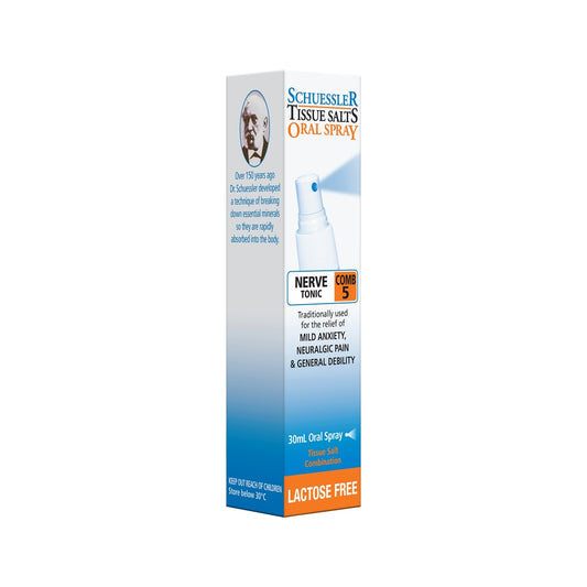Martin & Pleasance Schuessler Tissue Salts Comb 5 (Nerve Tonic) Spray 30ml - Cutprice Online