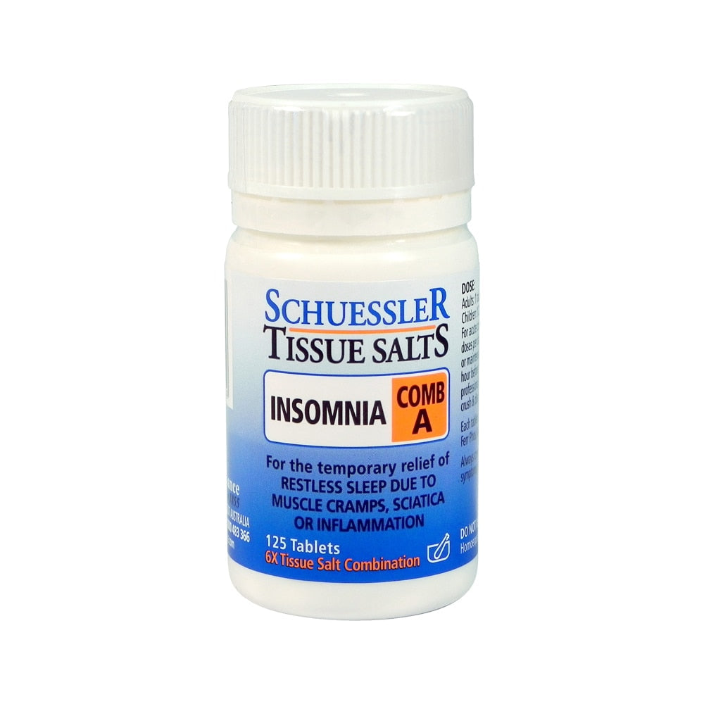 Martin & Pleasance Schuessler Tissue Salts Comb A (Insomnia) 125t - Cutprice Online