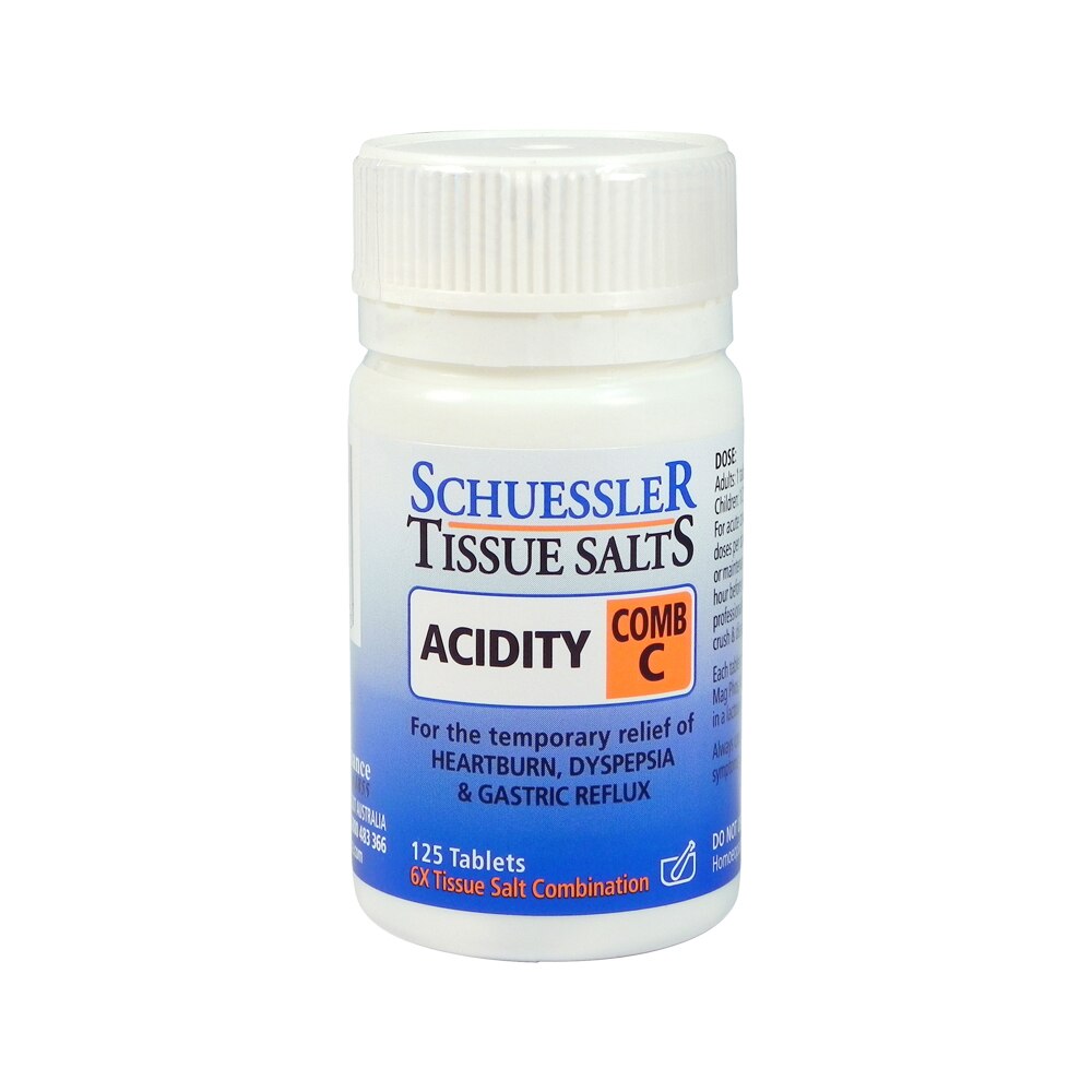 Martin & Pleasance Schuessler Tissue Salts Comb C (Acidity) 125t - Cutprice Online