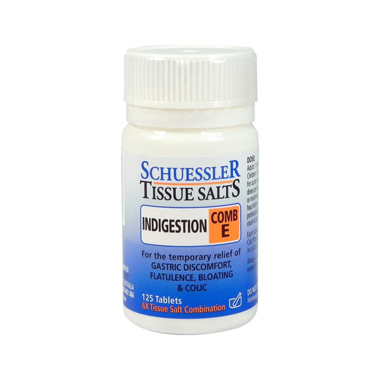 Martin & Pleasance Schuessler Tissue Salts Comb E (Indigestion) 125t - Cutprice Online