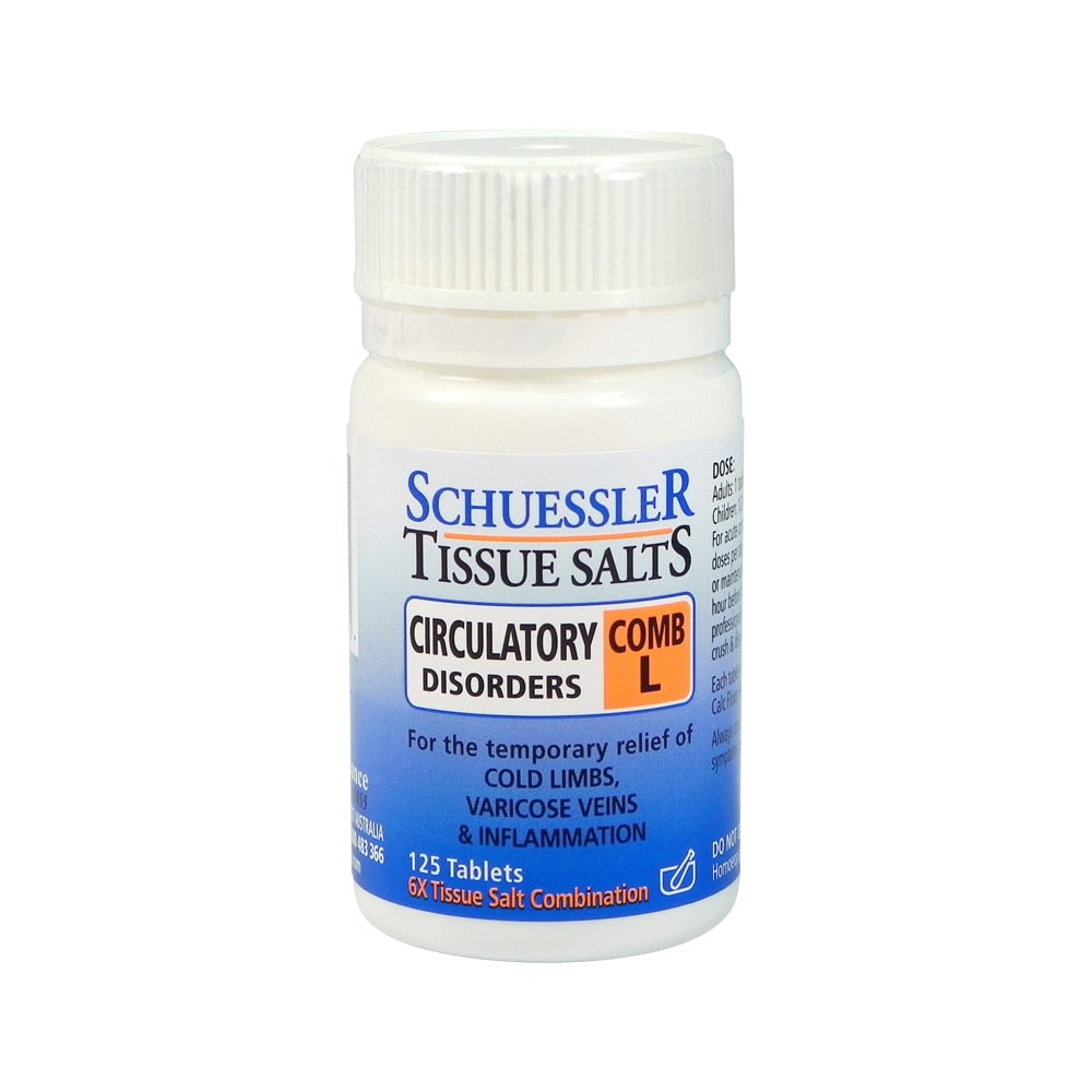 Martin & Pleasance Schuessler Tissue Salts Comb L (Circulatory Disorders) 125t - Cutprice Online