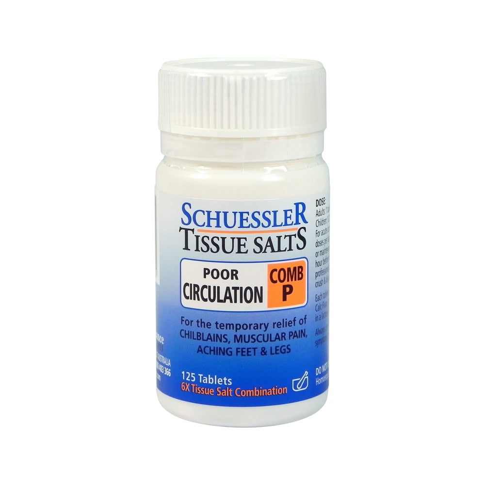 Martin & Pleasance Schuessler Tissue Salts Comb P (Poor Circulation) 125t - Cutprice Online