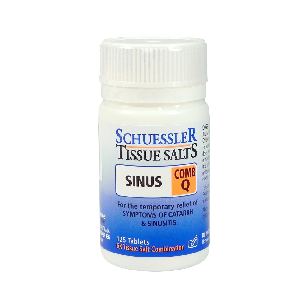 Martin & Pleasance Schuessler Tissue Salts Comb Q (Sinus) 125t - Cutprice Online