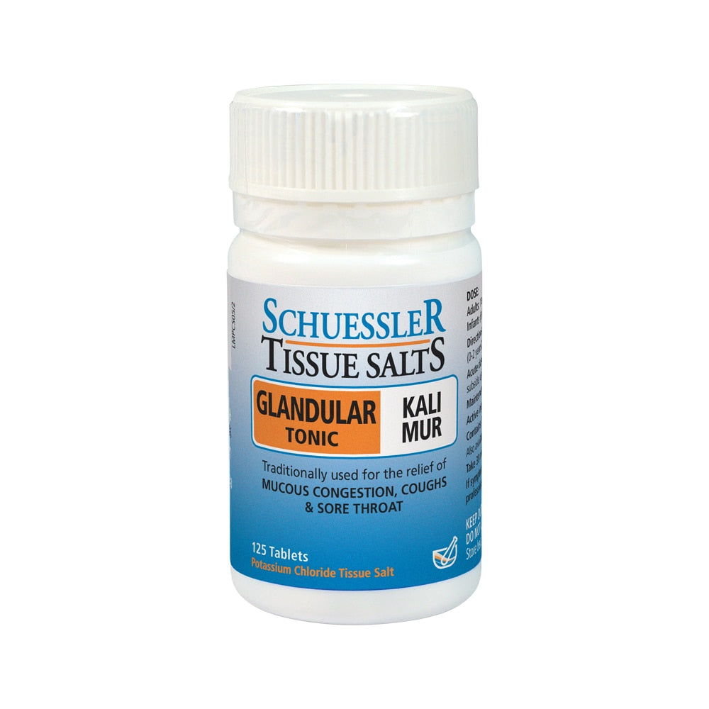 Martin & Pleasance Schuessler Tissue Salts Kali Mur (Glandular Tonic) 125t - Cutprice Online