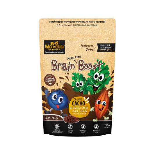 Mavella Superfoods Brain Superfood Smoothie Boost Choc 250g - Cutprice Online