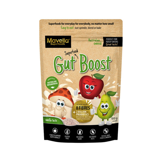 Mavella Superfoods Gut Superfood Smoothie Boost Vanilla 100g - Cutprice Online