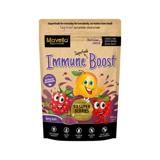 Mavella Superfoods Immune Superfood Smoothie Boost Berry 100g - Cutprice Online