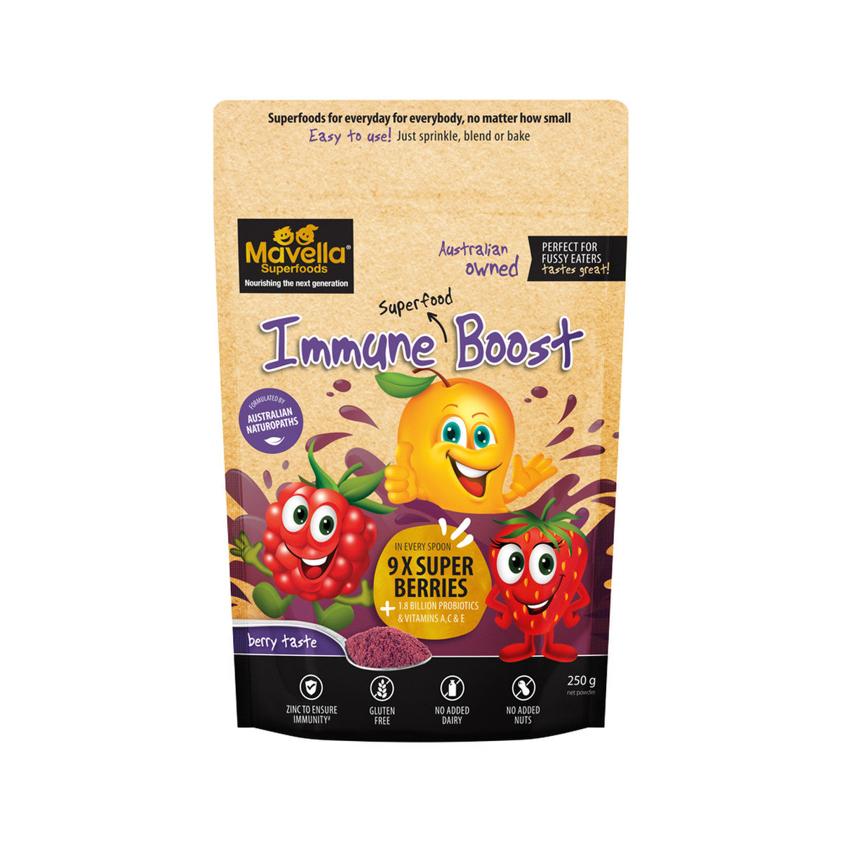 Mavella Superfoods Immune Superfood Smoothie Boost Berry 250g - Cutprice Online
