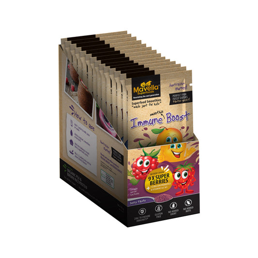 Mavella Superfoods Immune Superfood Smoothie Boost Berry Sachet 10g x 14 Pack - Cutprice Online